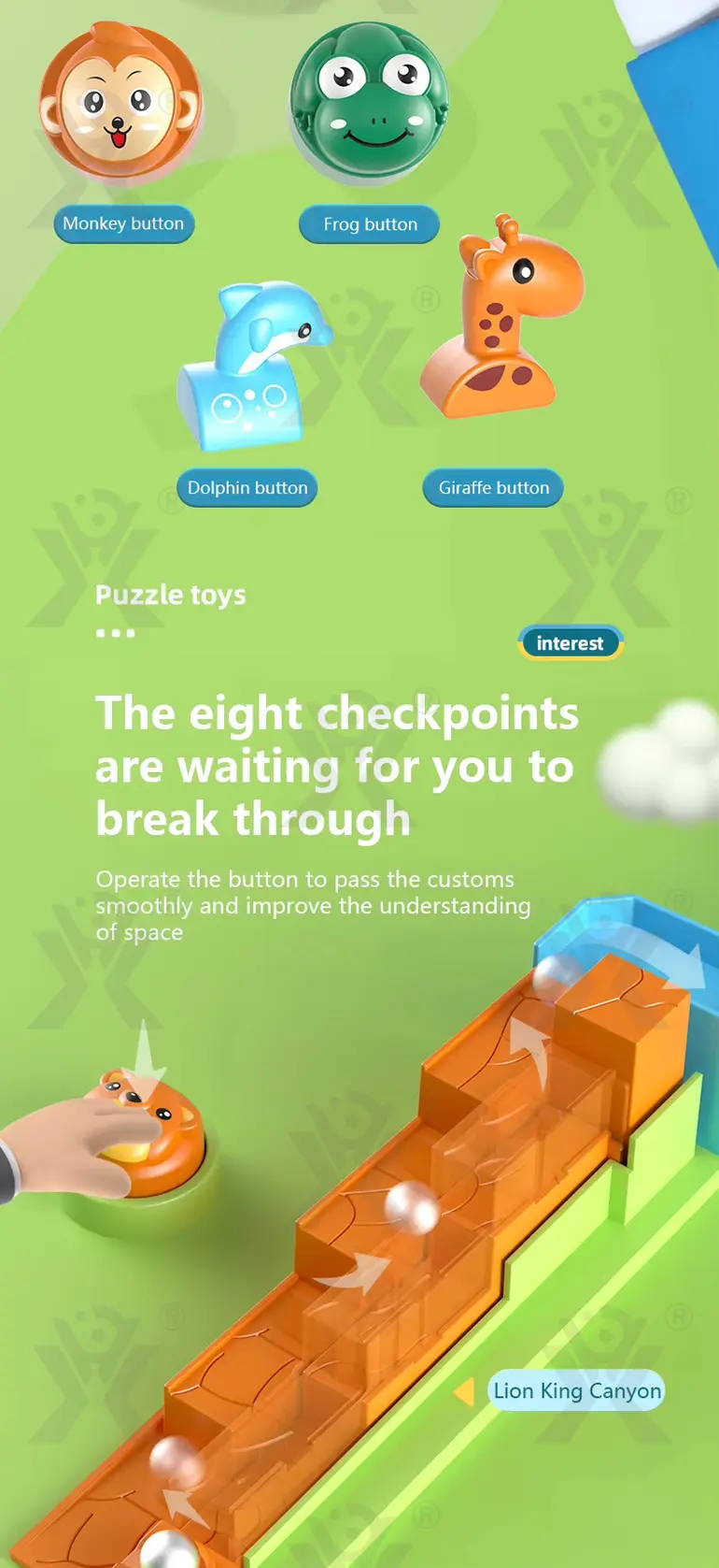 Interactive Jungle Adventure Ball Maze Board Game- Educational Children’s Toys (TB-4520702) — illustrated product details, panel 3