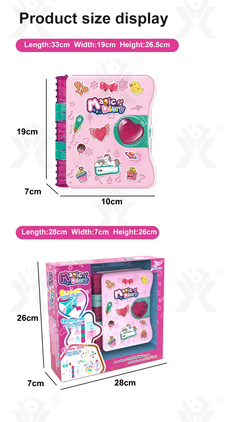 Magic Diary Toys, Secret Diary for Girls (TB-4009206) — illustrated product details, panel 8