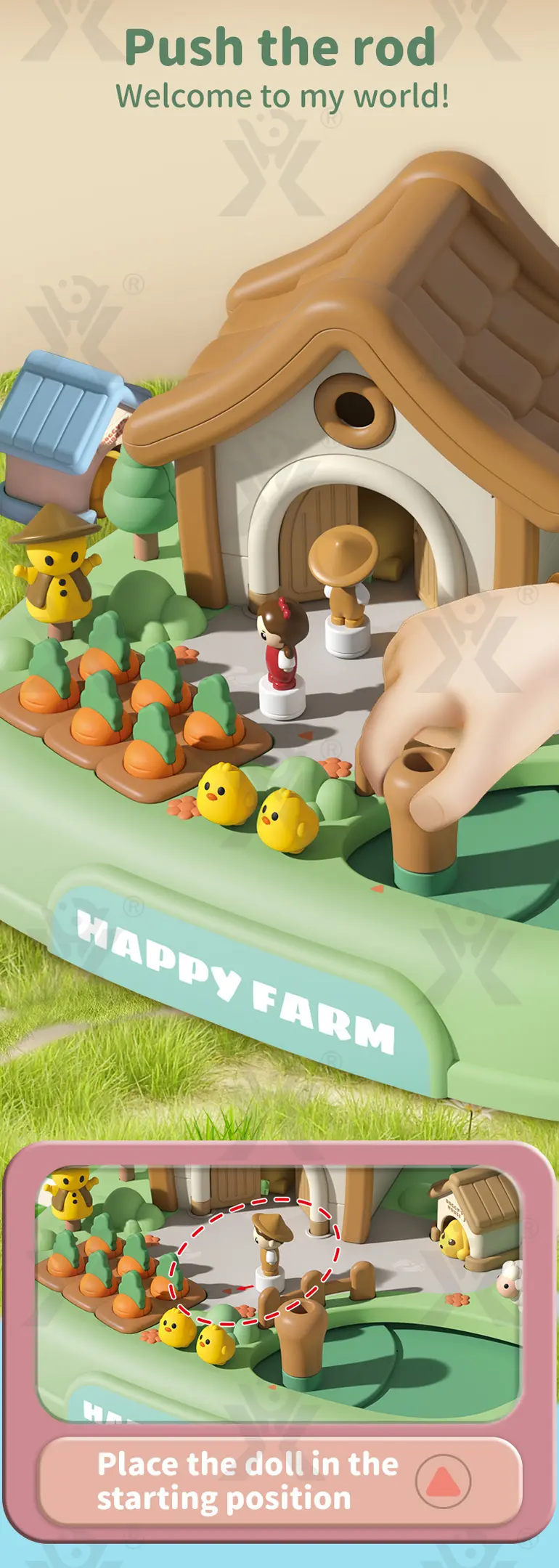 Children’s Magnetic Doll House Toy Table Game, Educational Family Fun Toy (TB-5071881) — illustrated product details, panel 2