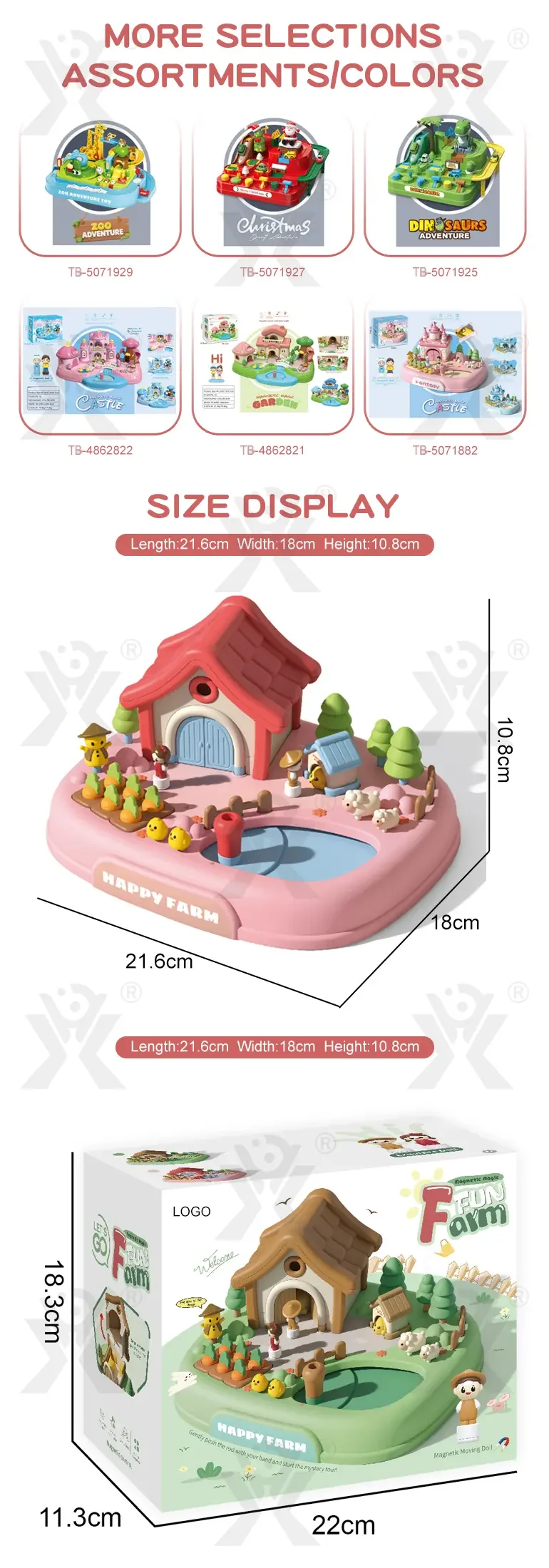 Children’s Magnetic Doll House Toy Table Game, Educational Family Fun Toy (TB-5071881) — illustrated product details, panel 8