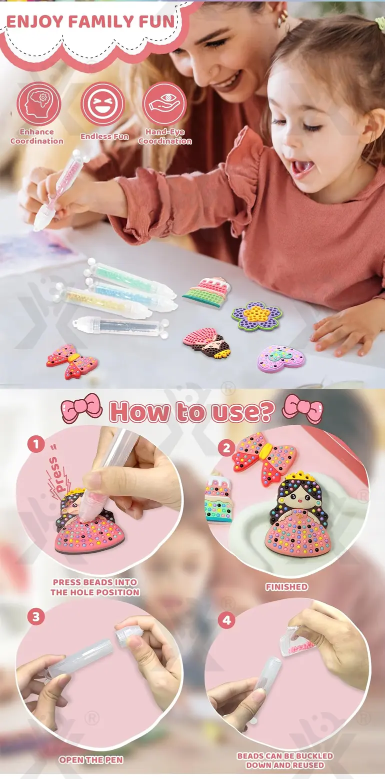 Princess DIY Beads Painting Kit Toy (TB-5194530) — illustrated product details, panel 3
