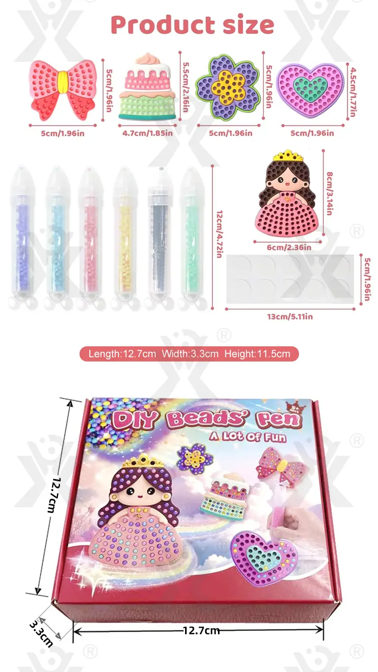 Princess DIY Beads Painting Kit Toy (TB-5194530) — illustrated product details, panel 5