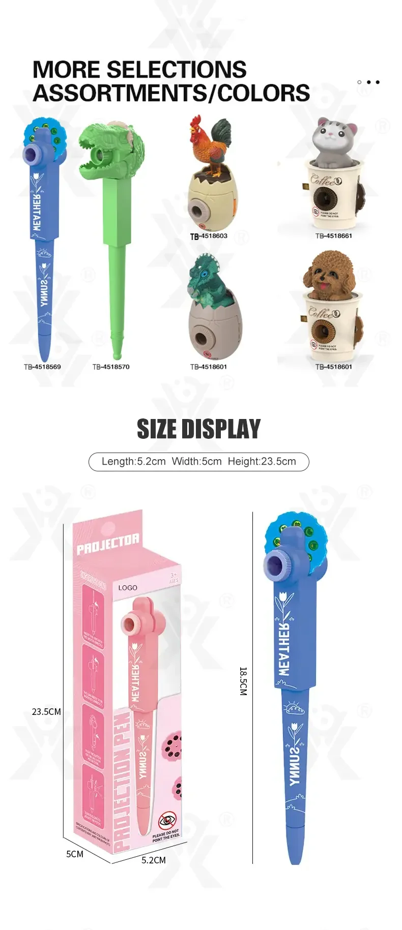 Multifunctional Projection Pen Toy -Educational Toys Supply In Bulk (TB-4518569) — illustrated product details, panel 5