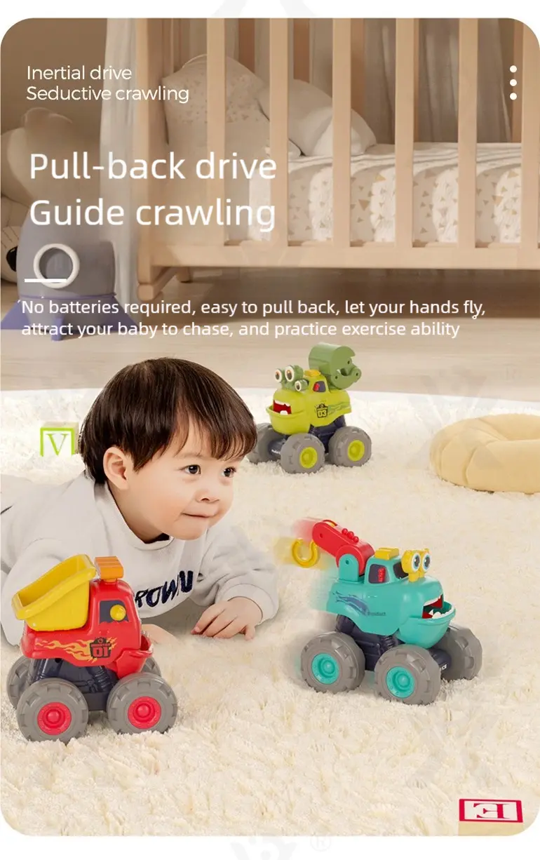 Pull Back Monster Car Toy, Fun Monster Construction Truck (TB-4213269) — illustrated product details, panel 5