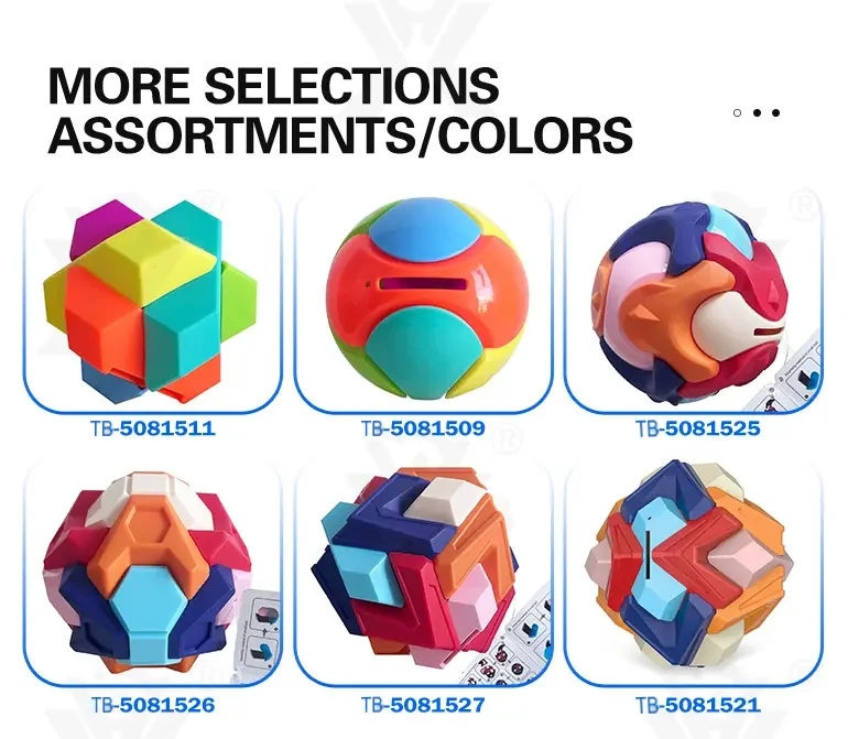 3D Puzzle Ball Piggy Bank Toy (TB-5081521) — illustrated product details, panel 7