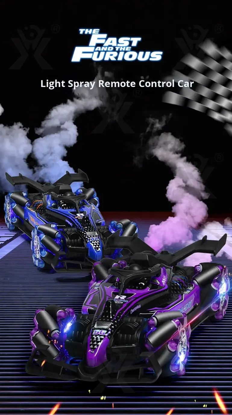 RC Double Spray Racing Car, Formula 1 (TB-4262251) — illustrated product details, panel 1