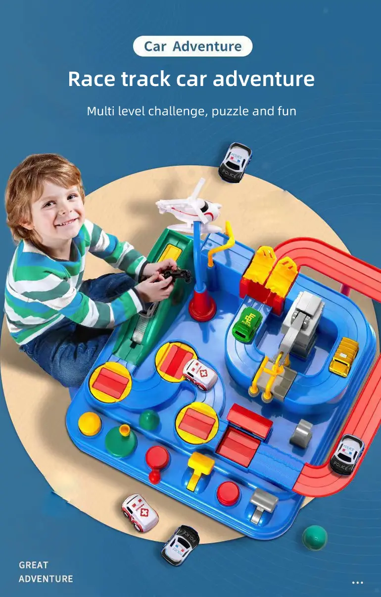 Kids Race Track Car Adventure Toy-Educational Toys China Manufacturers (TB-1631082) — illustrated product details, panel 1