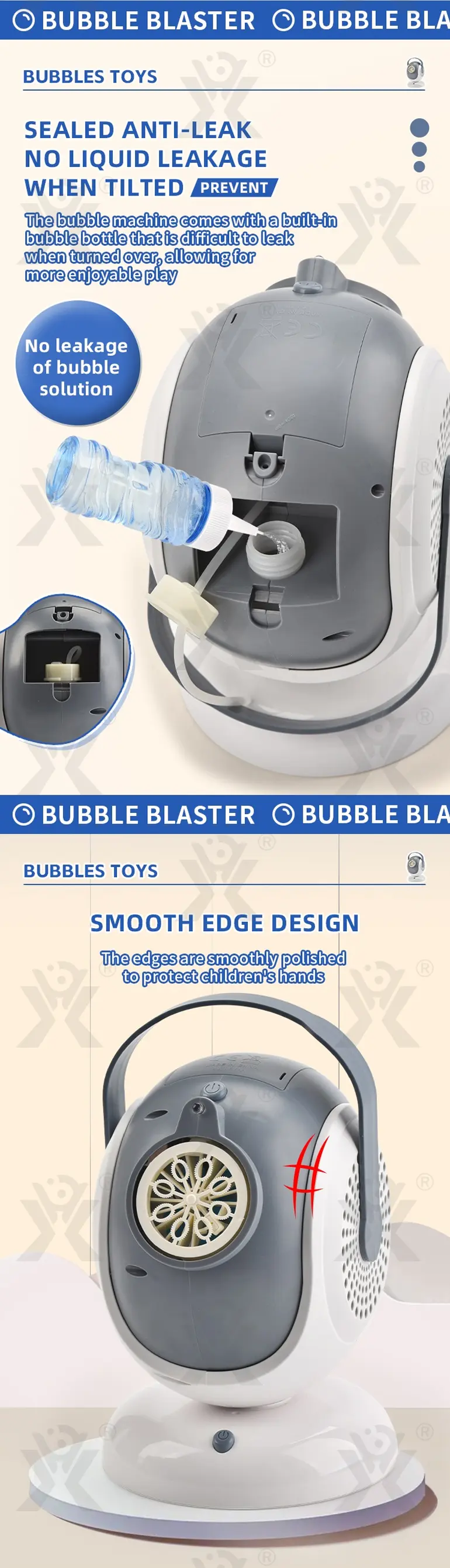 Automatic Rotating Bubble Machine (TB-4511506) — illustrated product details, panel 4