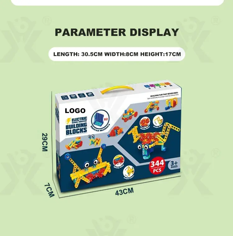STEM Motorized Building Blocks Set -Educational Toys Chinese Manufacturers (TB-4463536) — illustrated product details, panel 11