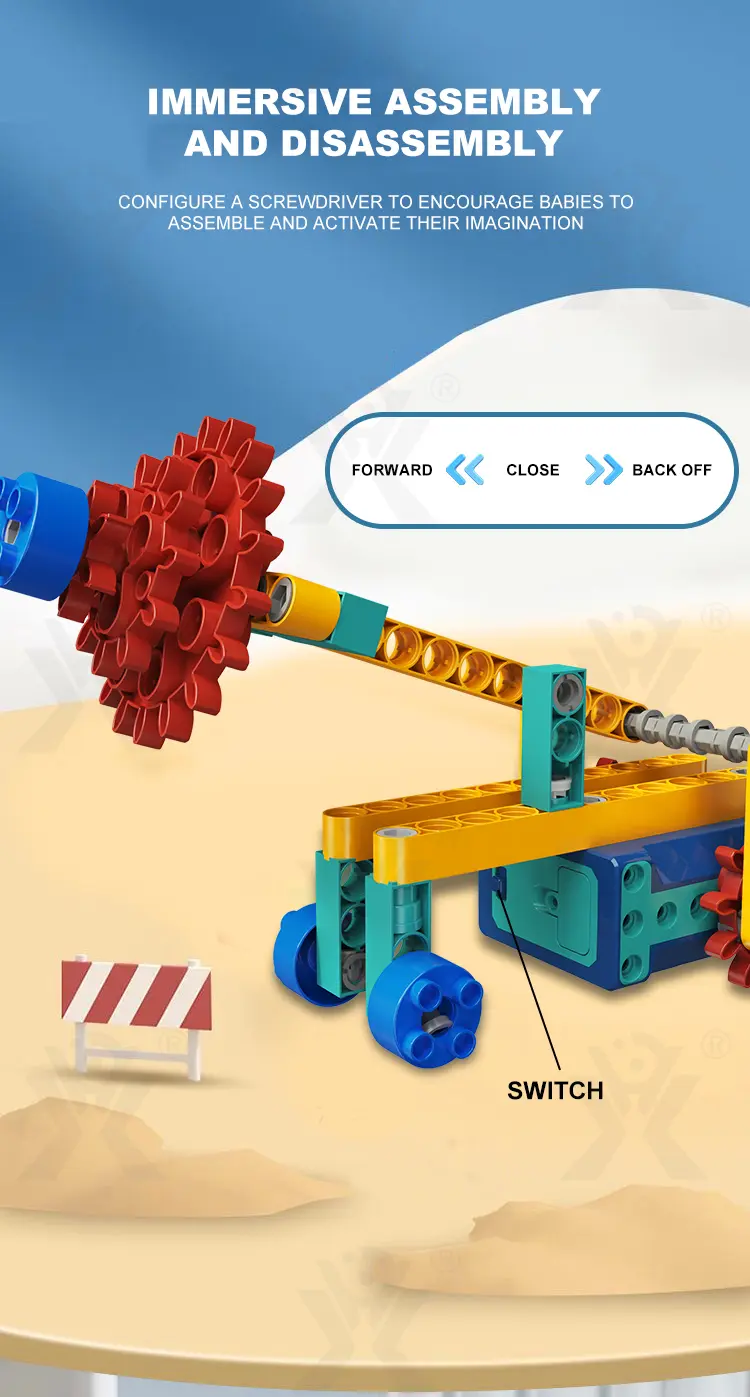 STEM Motorized Building Blocks Set -Educational Toys Chinese Manufacturers (TB-4463536) — illustrated product details, panel 3