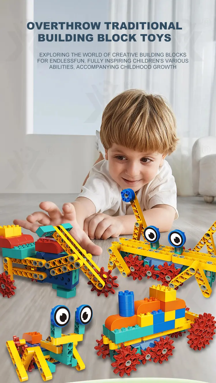 STEM Motorized Building Blocks Set -Educational Toys Chinese Manufacturers (TB-4463536) — illustrated product details, panel 4