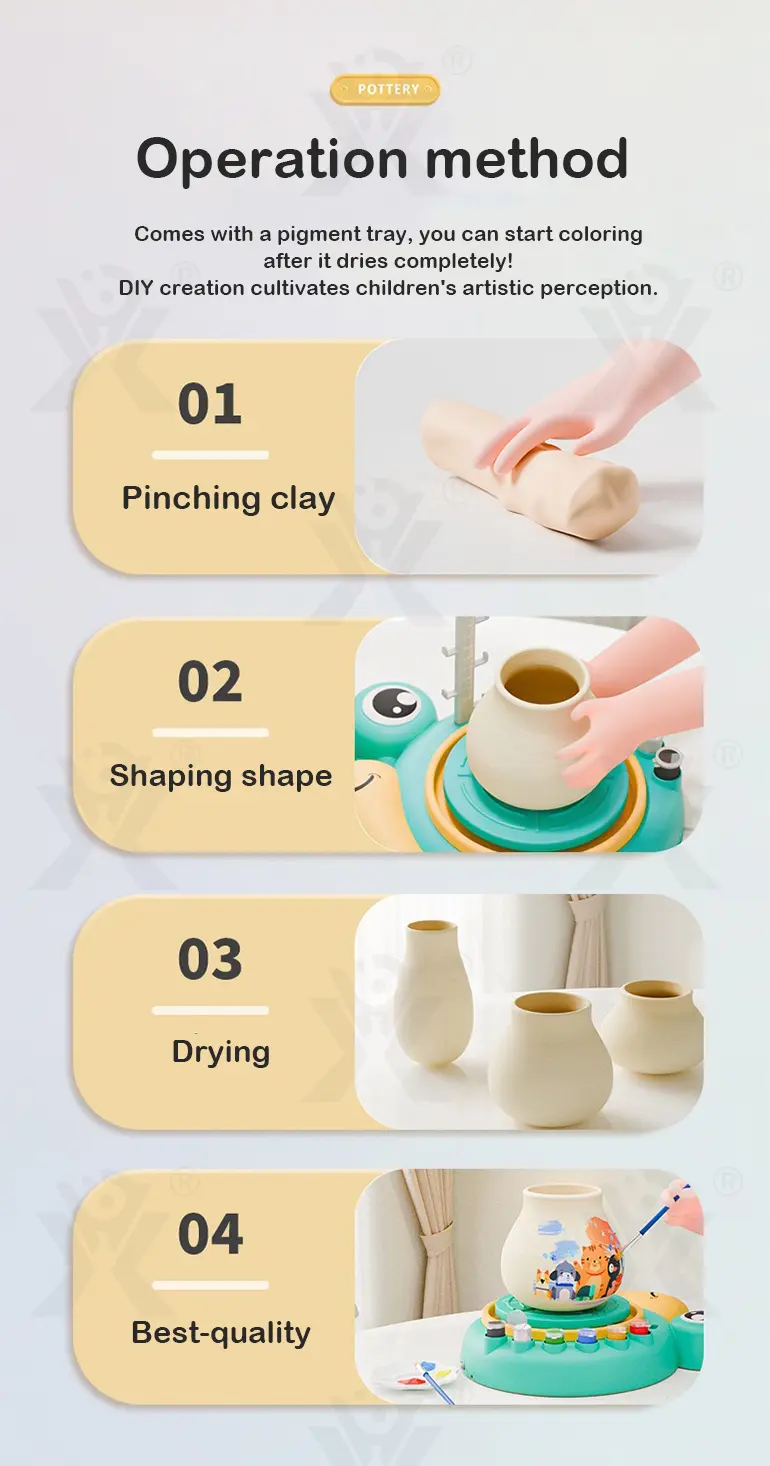 Pottery Machine Toy, Snail Shaped, For Kids (TB-4358668) — illustrated product details, panel 9