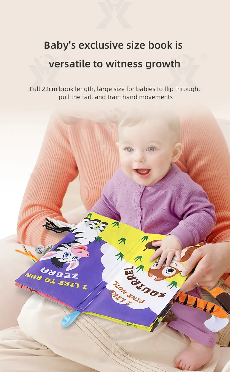 Animal Washable Tails Cloth Book Touch (TB-2118106) — illustrated product details, panel 4