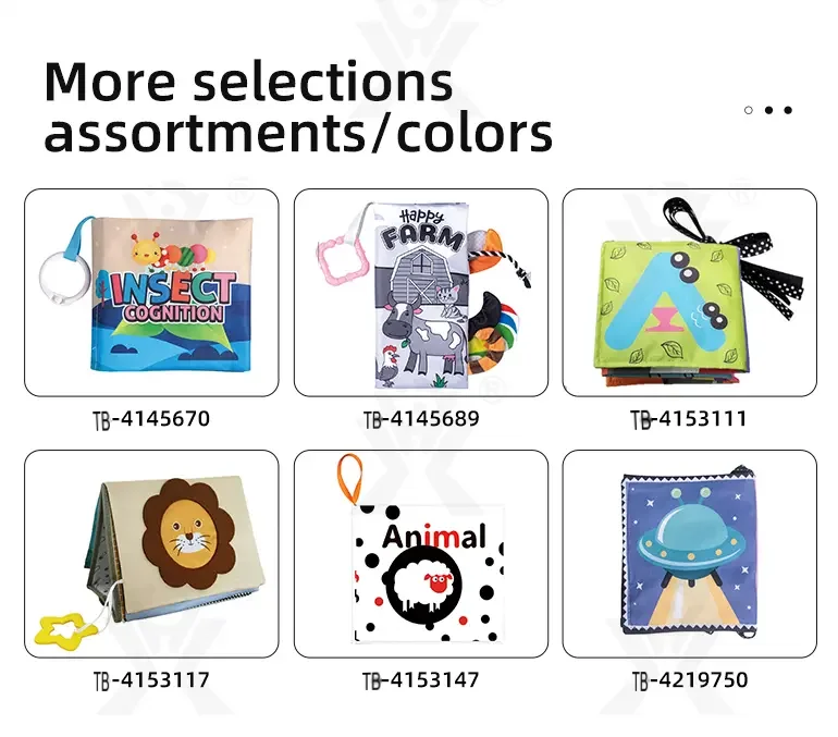 Animal Washable Tails Cloth Book Touch (TB-2118106) — illustrated product details, panel 9