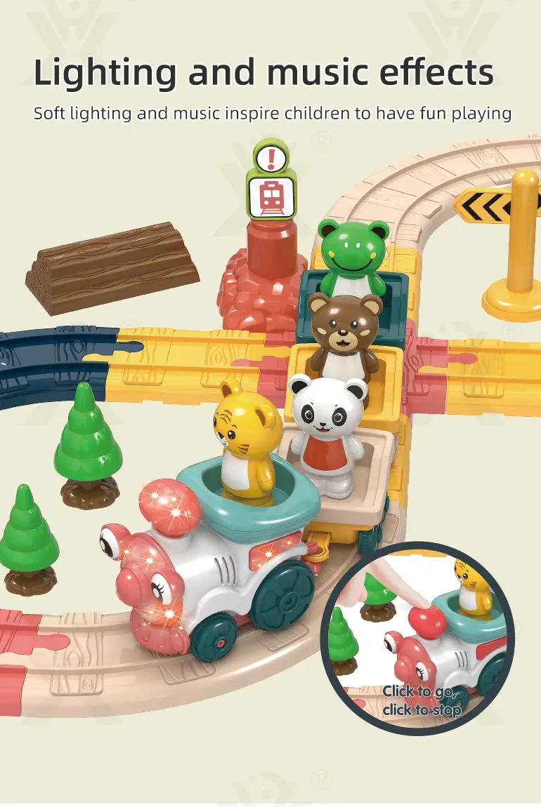 Light Music Train Track Set, 47 pcs (TB-2122555) — illustrated product details, panel 3