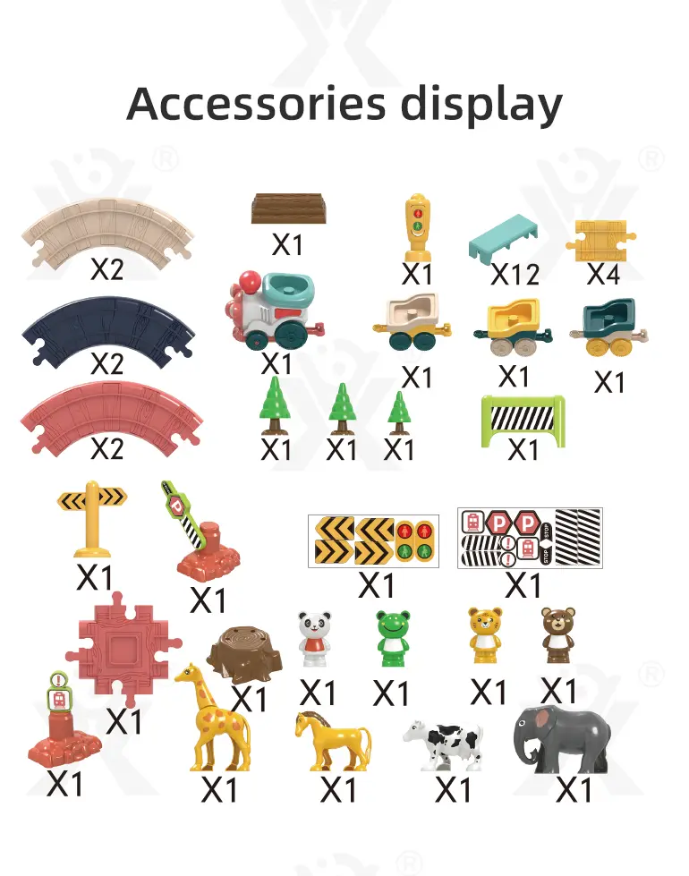 Light Music Train Track Set, 47 pcs (TB-2122555) — illustrated product details, panel 4