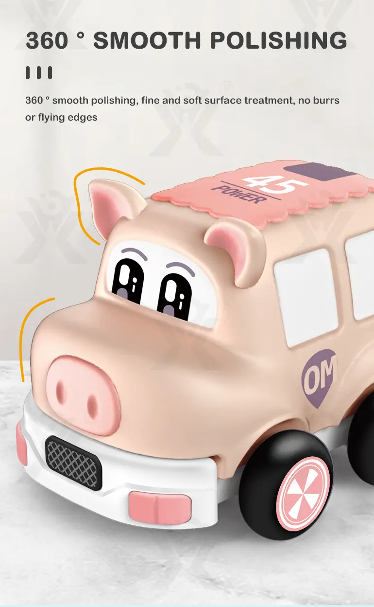 Two Way RC Racing Car Toy, Cartoon Body, Light, and Music (TB-2153429) — illustrated product details, panel 2