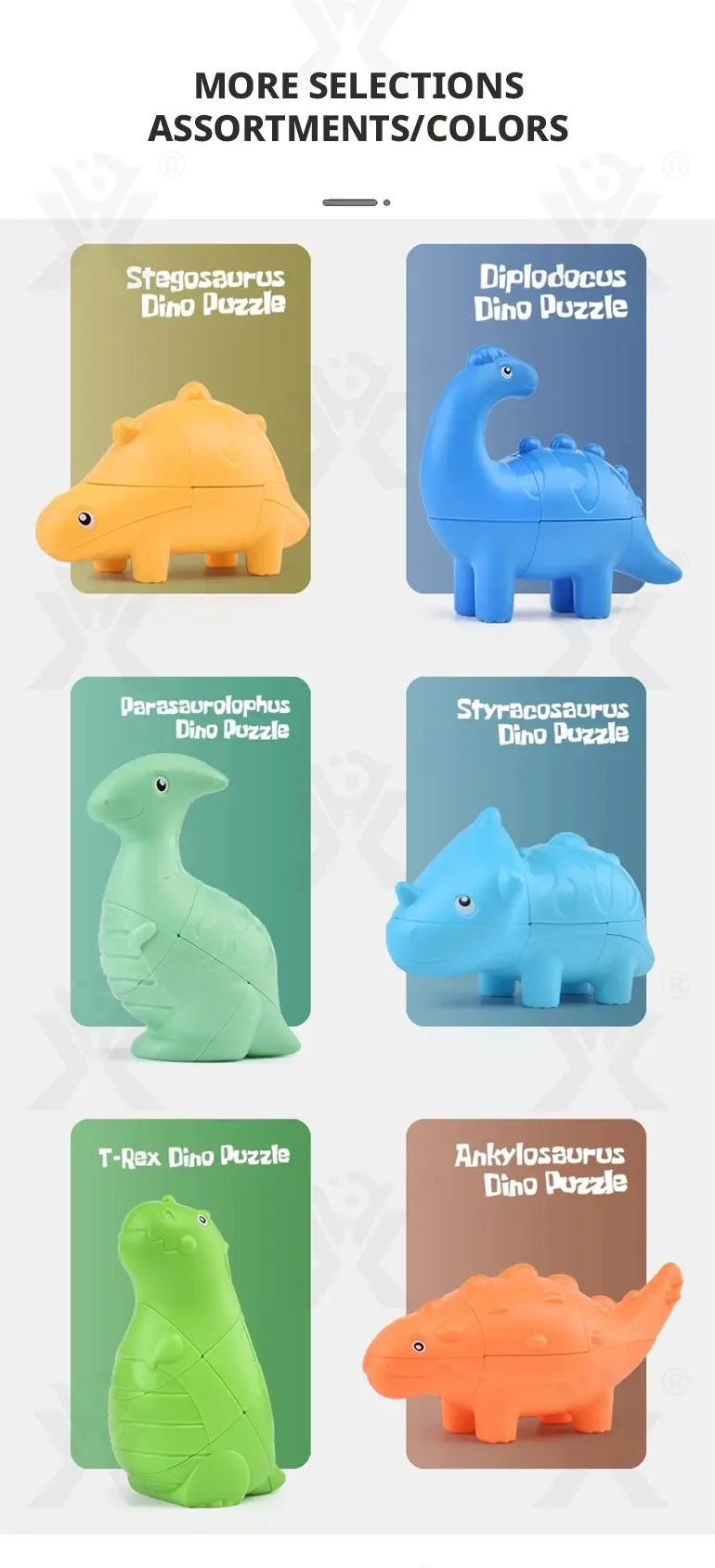 Dinosaur Shape Magic Cube Toy (TB-4491853) — illustrated product details, panel 6