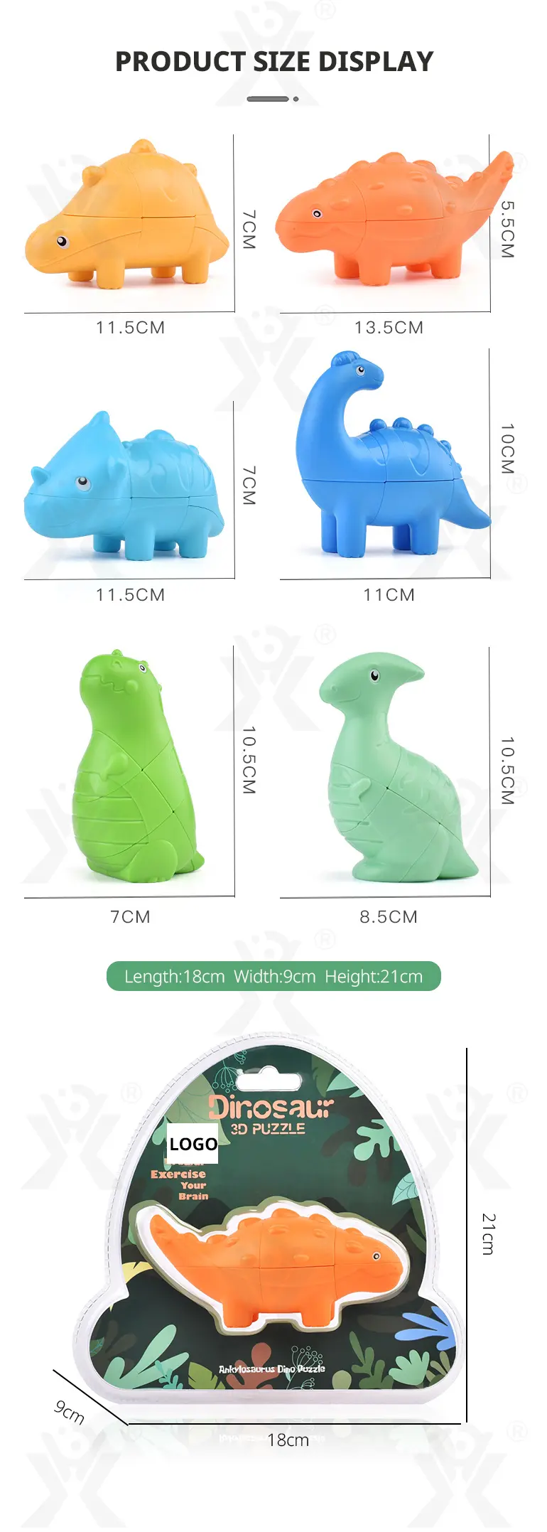 Dinosaur Shape Magic Cube Toy (TB-4491853) — illustrated product details, panel 7