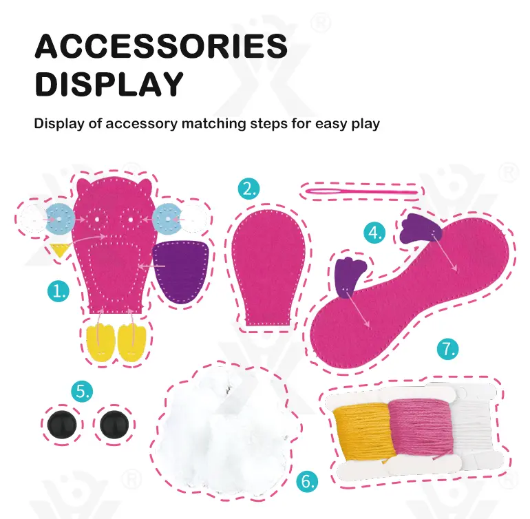 DIY Owl Doll Toy, Sewing Kit (TB-4008049) — illustrated product details, panel 4