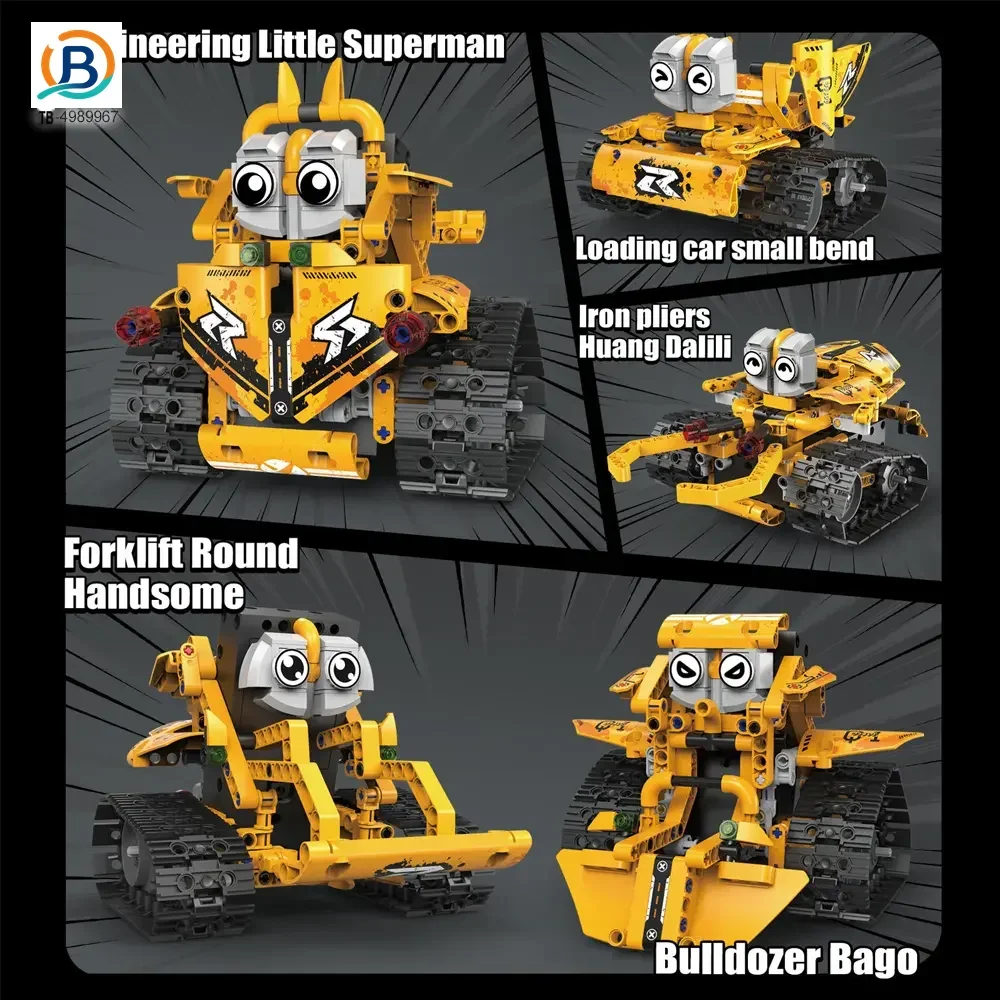 5-in-1 Robot Building Set, Remote and App Control Compatible (TB-4989967) — product photograph 2