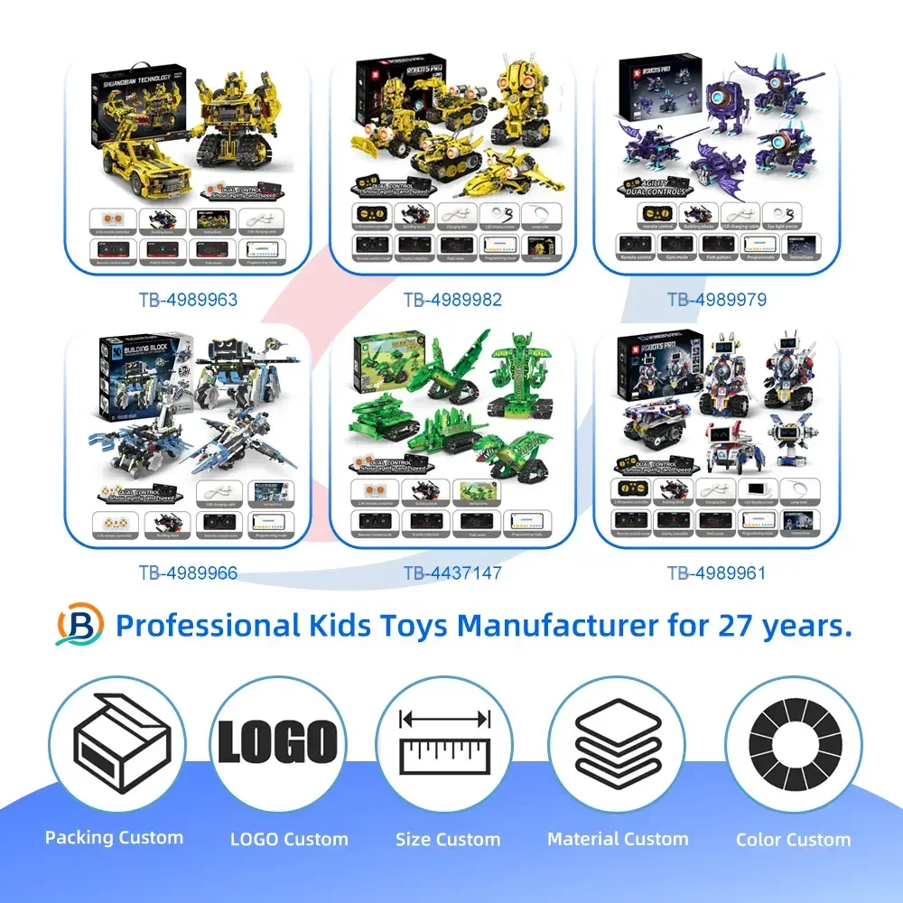 5-in-1 Robot Building Set, Remote and App Control Compatible (TB-4989967) — product photograph 4