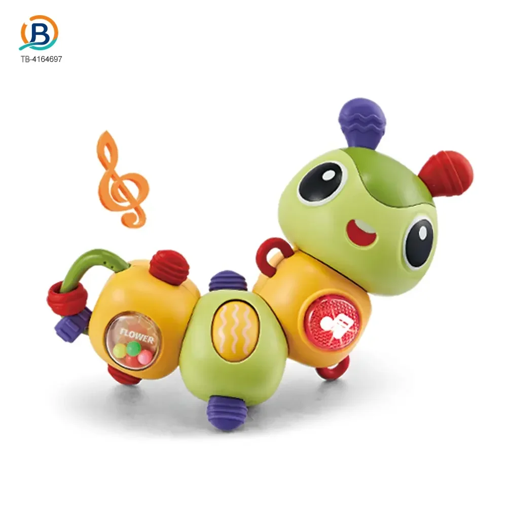 Electric Caterpillar Toy with Music, Sound, Lighting, and 360 Degree Rotation (TB-4164697) — product photograph 2
