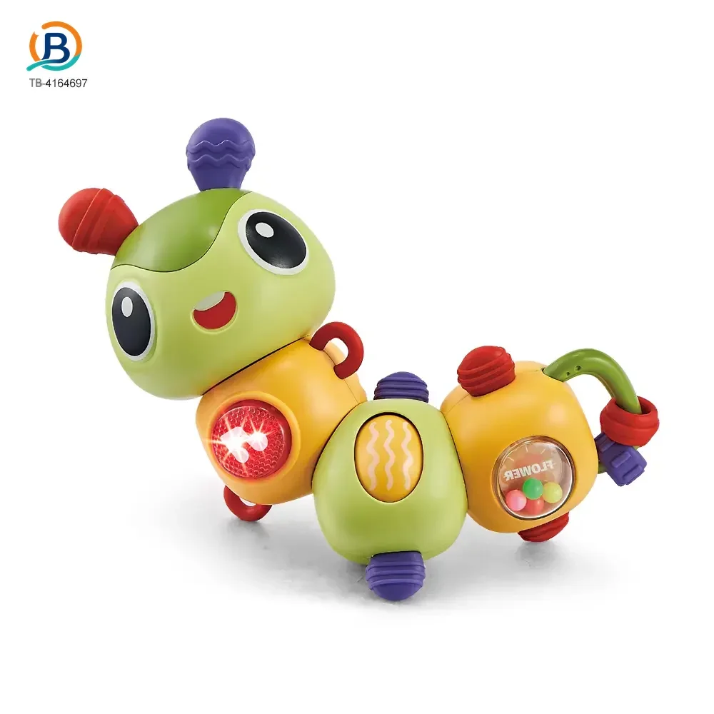 Electric Caterpillar Toy with Music, Sound, Lighting, and 360 Degree Rotation (TB-4164697) — product photograph 3