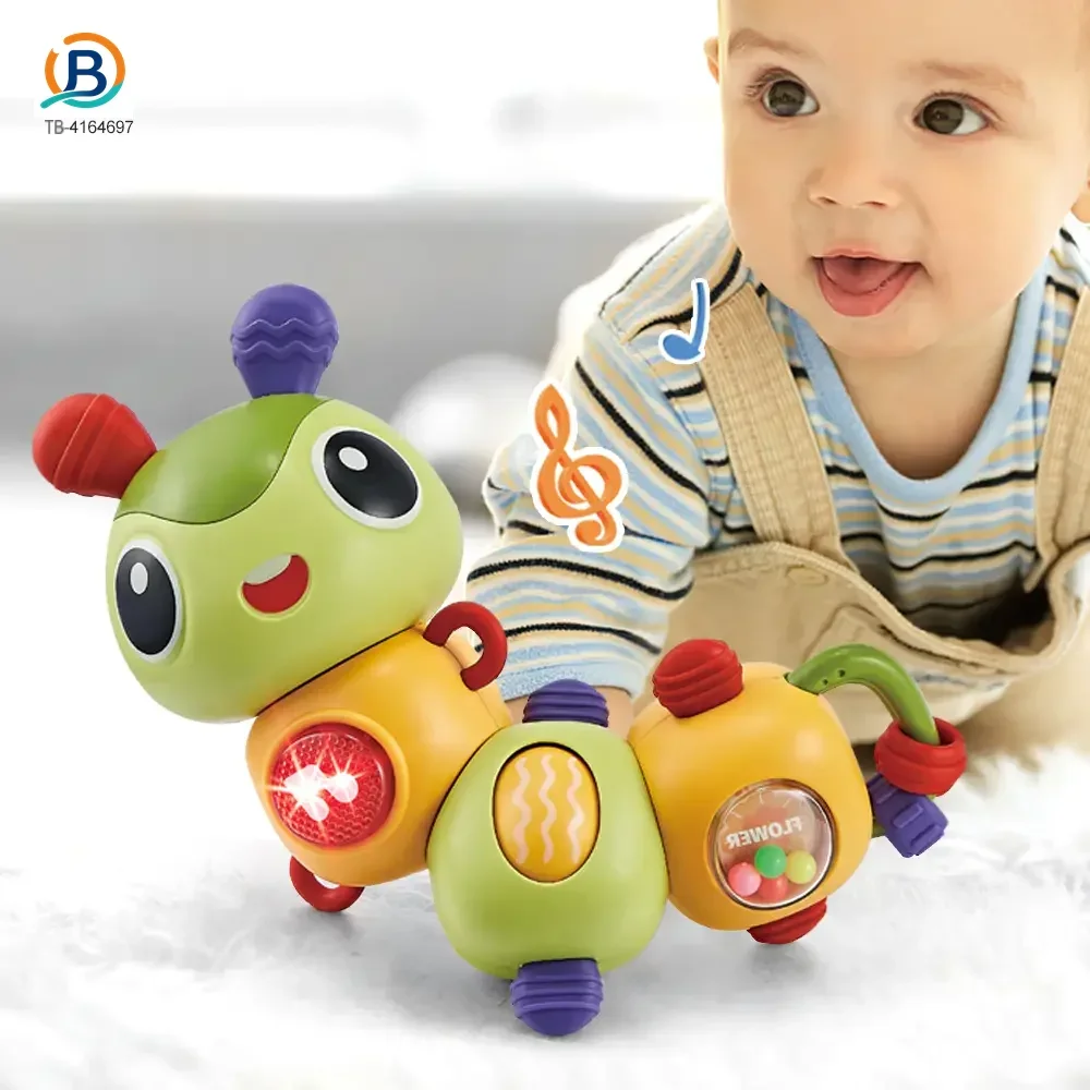 Electric Caterpillar Toy with Music, Sound, Lighting, and 360 Degree Rotation (TB-4164697) — product photograph 4