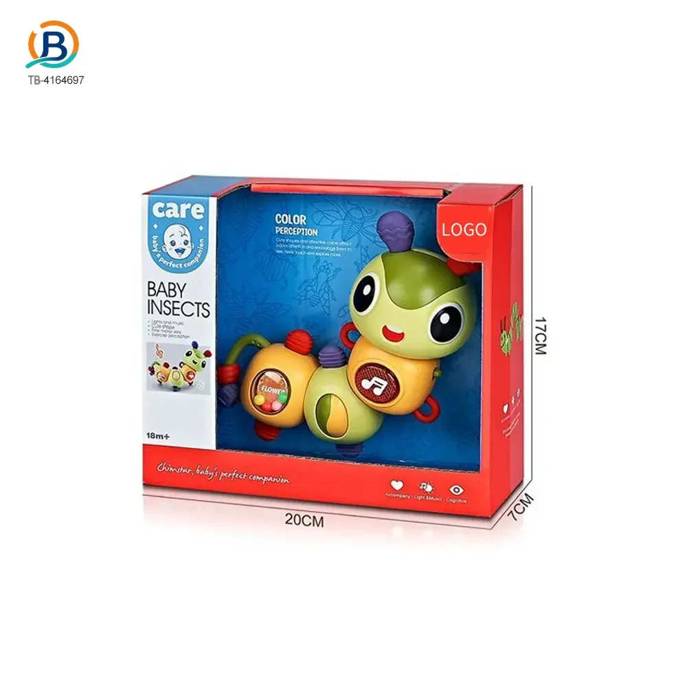 Electric Caterpillar Toy with Music, Sound, Lighting, and 360 Degree Rotation (TB-4164697) — product photograph 5