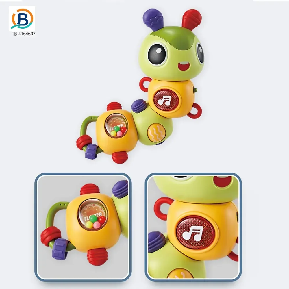 Electric Caterpillar Toy with Music, Sound, Lighting, and 360 Degree Rotation (TB-4164697) — product photograph 7