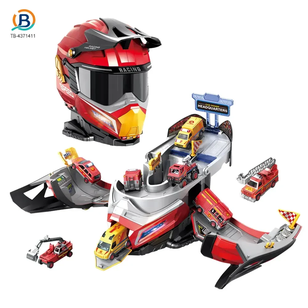 2-in-1 Helmet Transforms Racer Track Set (TB-4371411) — product photograph 1
