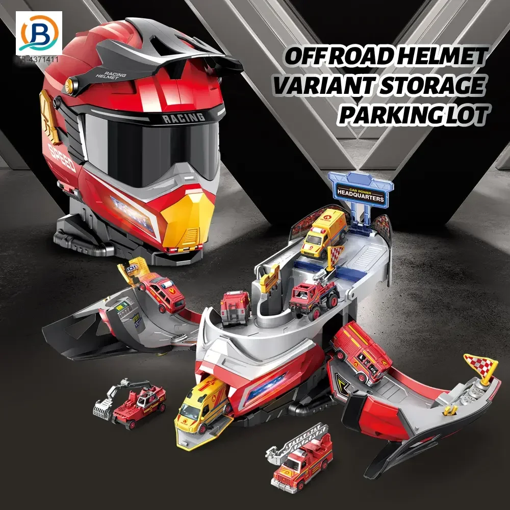 2-in-1 Helmet Transforms Racer Track Set (TB-4371411) — product photograph 2