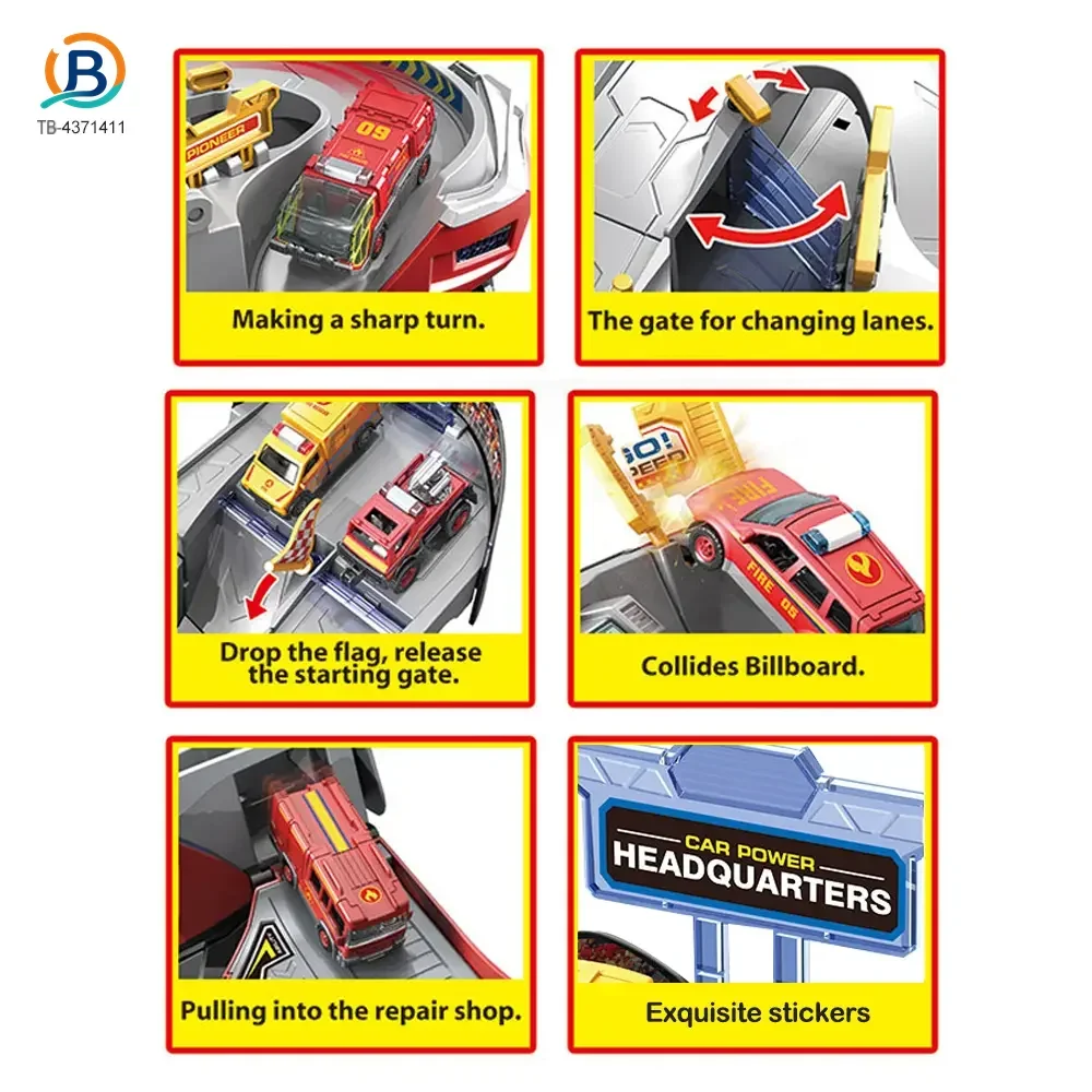 2-in-1 Helmet Transforms Racer Track Set (TB-4371411) — product photograph 5