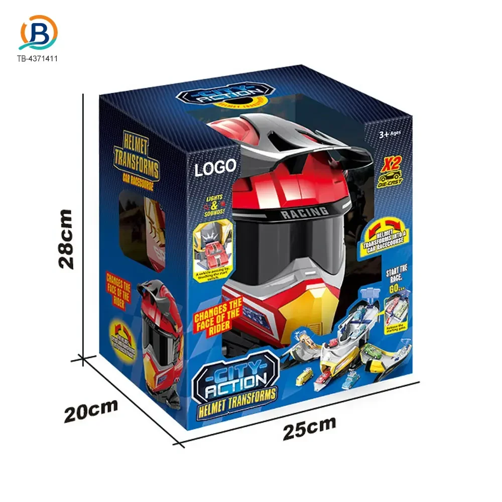 2-in-1 Helmet Transforms Racer Track Set (TB-4371411) — product photograph 6