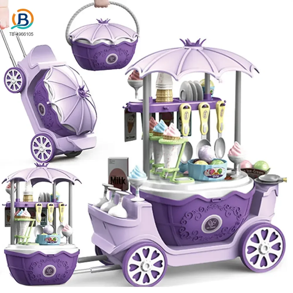Simulated Ice Cream Princess Cart Toy, Play House Toys (TB-4966105) — product photograph 1