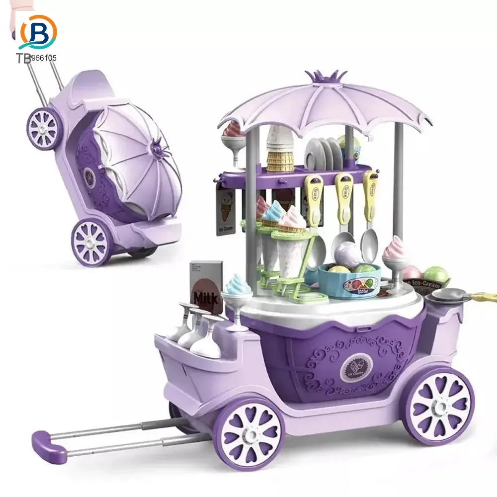 Simulated Ice Cream Princess Cart Toy, Play House Toys (TB-4966105) — product photograph 2