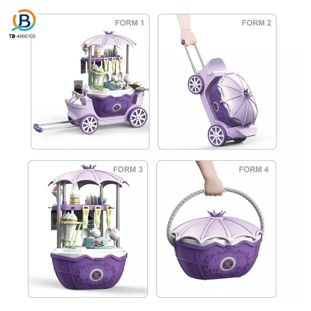 Simulated Ice Cream Princess Cart Toy, Play House Toys (TB-4966105) — product photograph 3