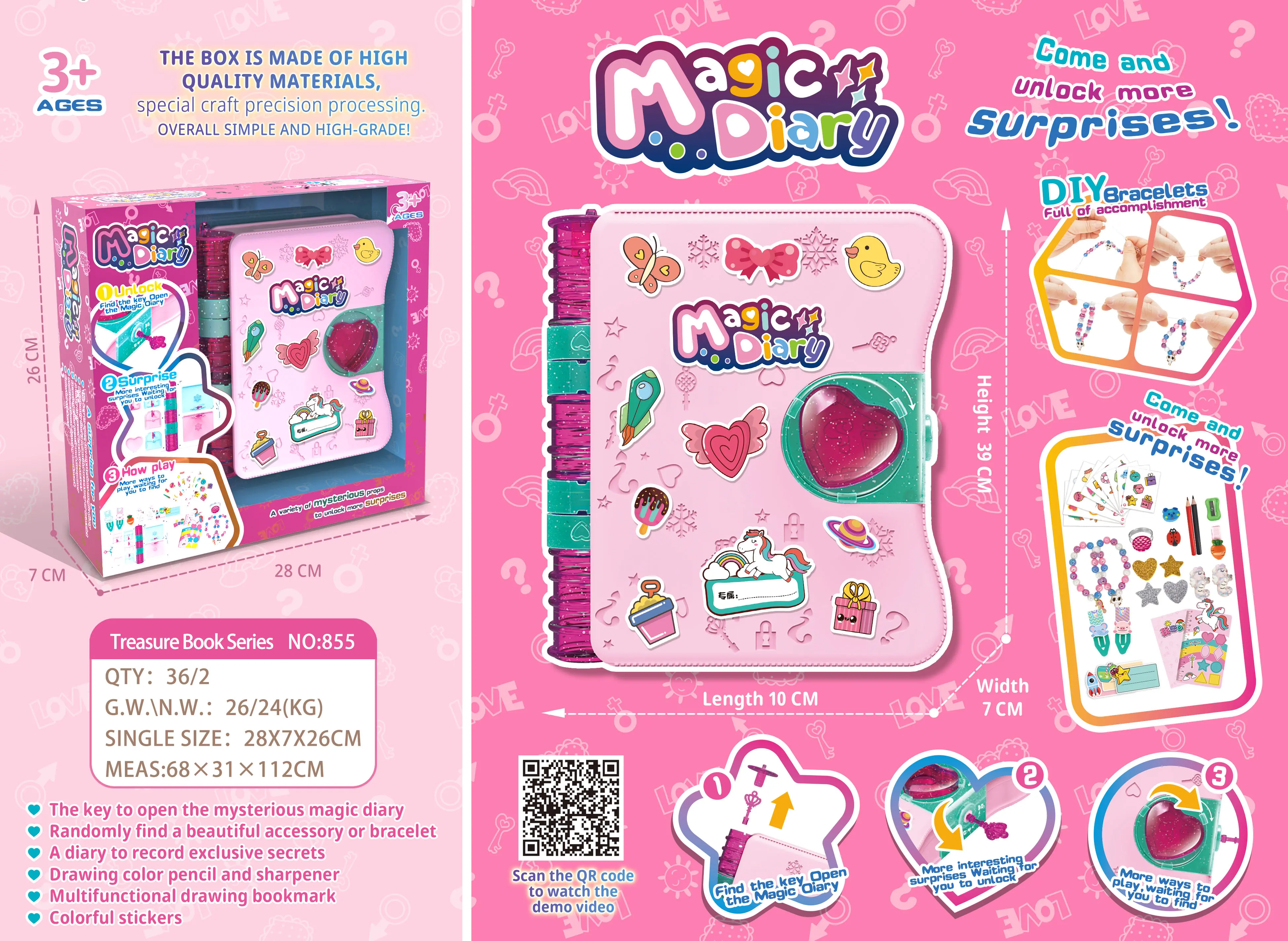 Magic Diary Toys, Secret Diary for Girls (TB-4009206) — product photograph 5