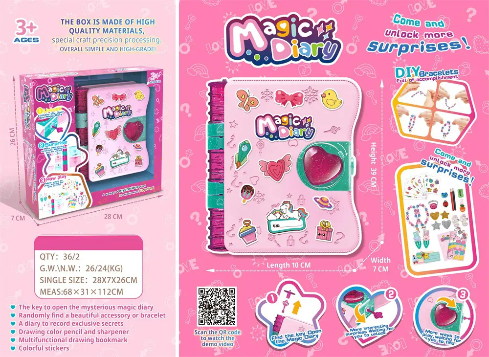 Magic Diary Toys, Secret Diary for Girls (TB-4009206) — product photograph 6