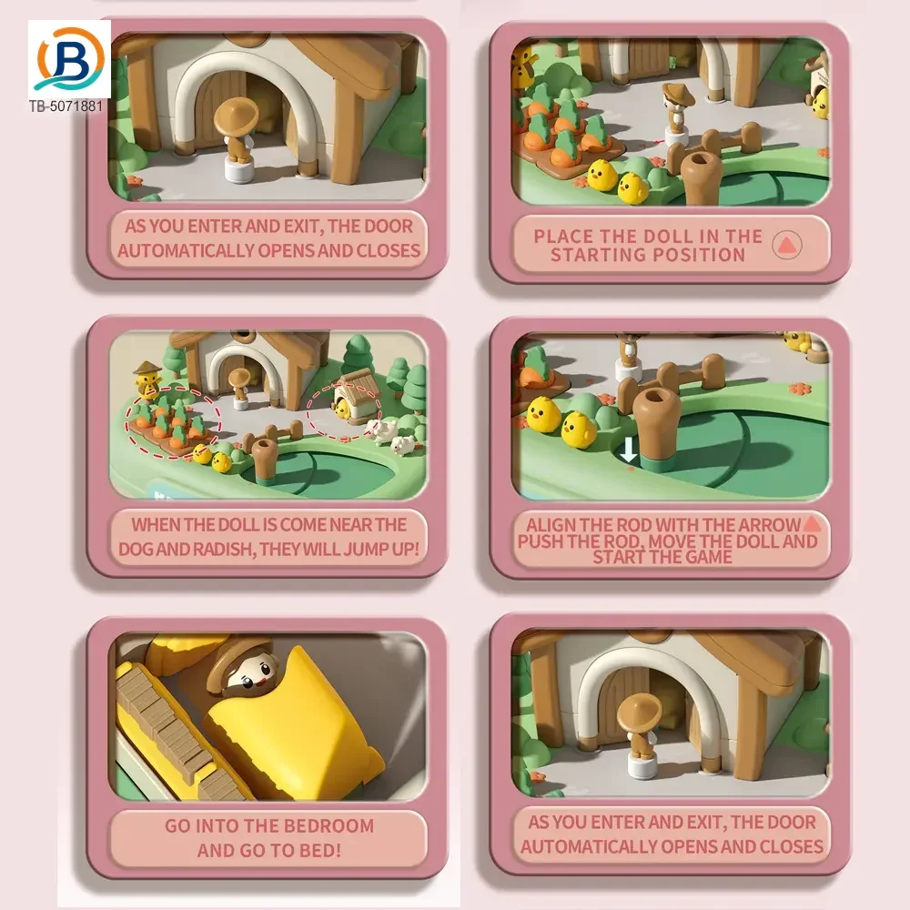 Children’s Magnetic Doll House Toy Table Game, Educational Family Fun Toy (TB-5071881) — product photograph 5