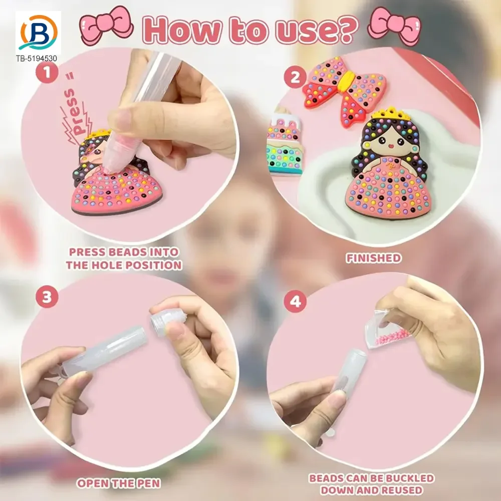 Princess DIY Beads Painting Kit Toy (TB-5194530) — product photograph 3