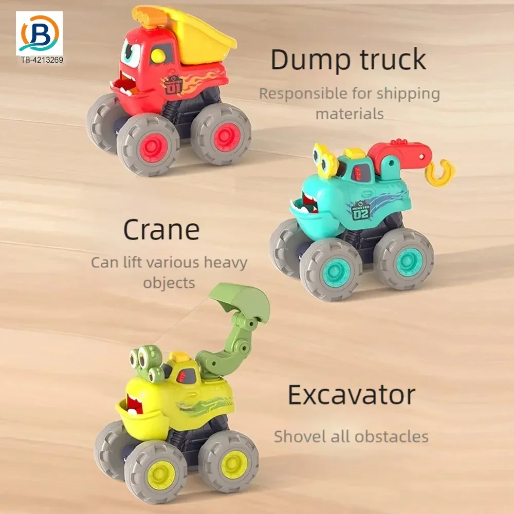 Pull Back Monster Car Toy, Fun Monster Construction Truck (TB-4213269) — product photograph 5