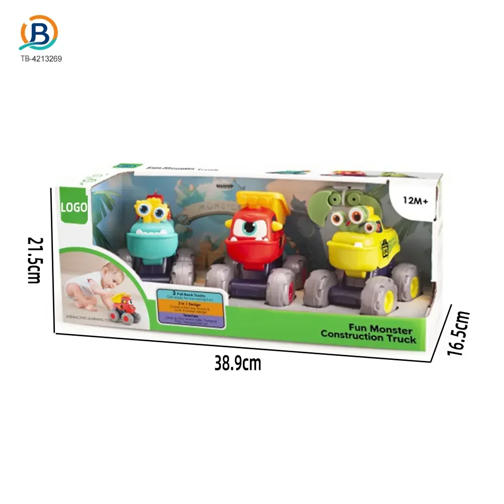 Pull Back Monster Car Toy, Fun Monster Construction Truck (TB-4213269) — product photograph 6