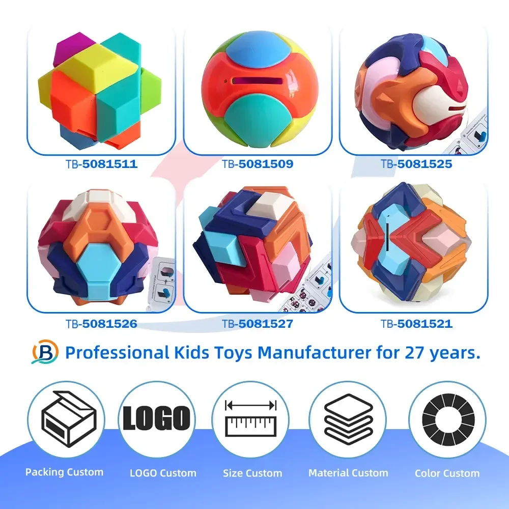 3D Puzzle Ball Piggy Bank Toy (TB-5081521) — product photograph 10