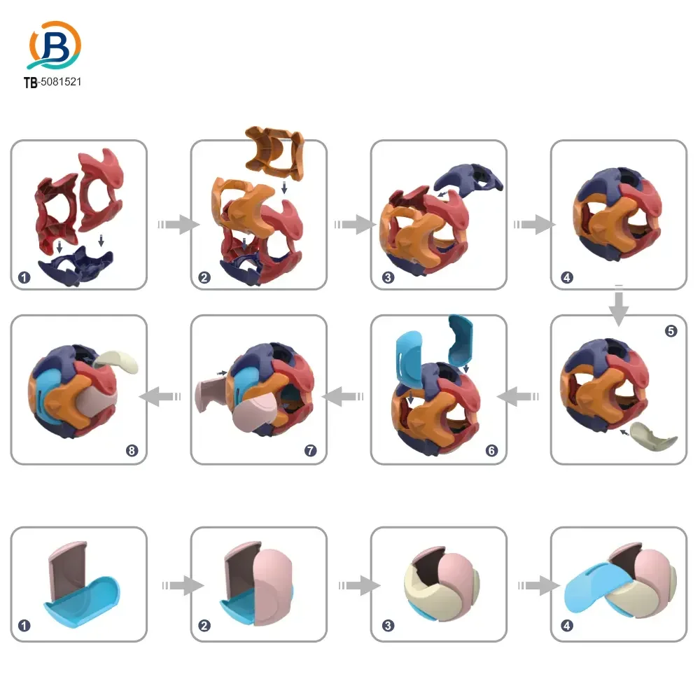 3D Puzzle Ball Piggy Bank Toy (TB-5081521) — product photograph 4