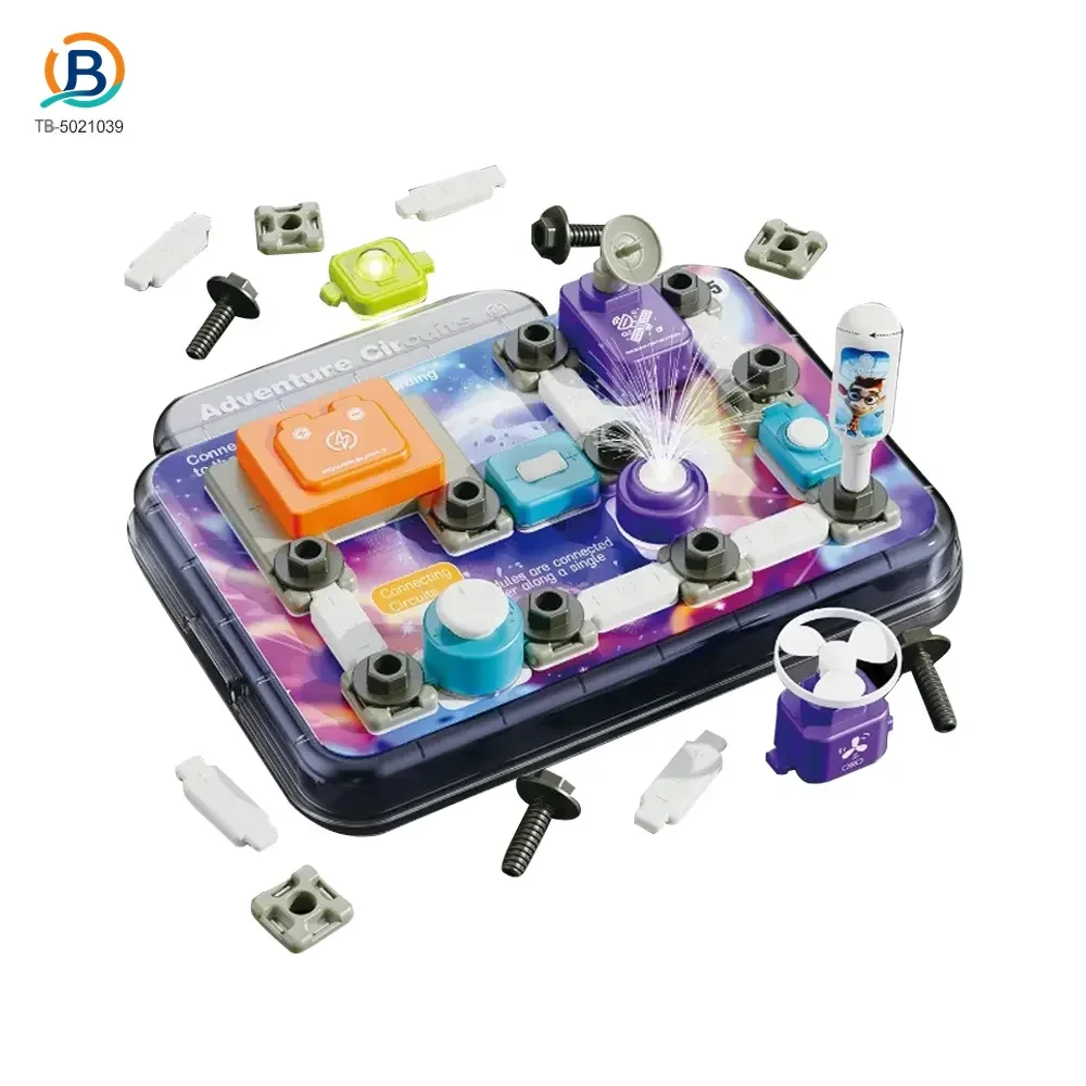 Science Toy Set, DIY Scientific Circuits Set, 45 Pieces, 6 Cards (TB-5021039) — product photograph 1