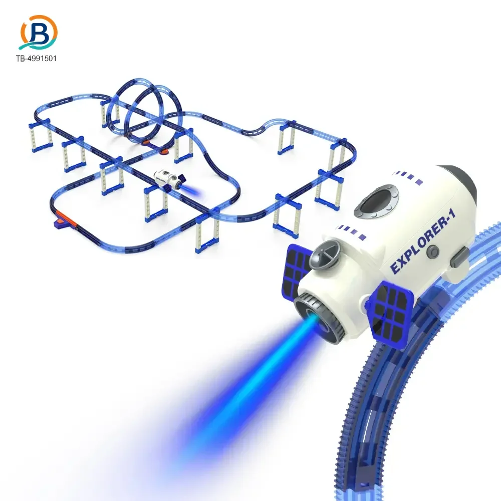 Plastic Space Theme Assemble Building Block Electric Track Toy Set (TB-4991501) — product photograph 1