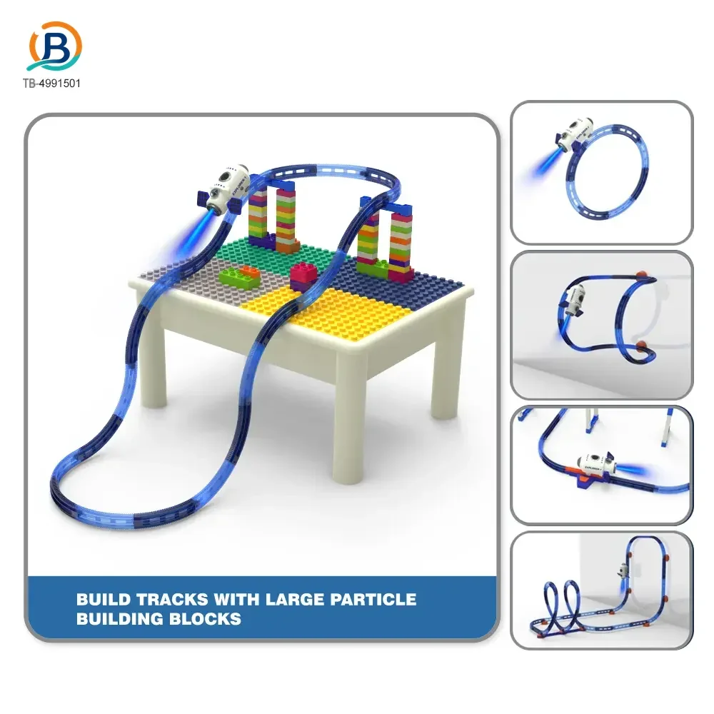 Plastic Space Theme Assemble Building Block Electric Track Toy Set (TB-4991501) — product photograph 4