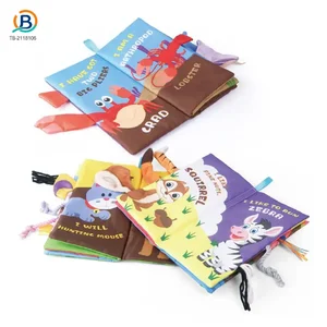 Wholesale Animal Washable Tails Cloth Book Touch – Preschool Baby Toy Supply